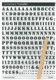 Letraset Rubdown Lettering A5 - Rubberstamp - 8mm - Black