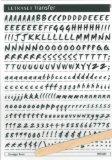 Letraset Rubdown Lettering A5 - Smudger - 8mm - Black