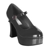 Lets-Have-A-Party.co.uk Dolly Shoes Patent Black Size 4-5
