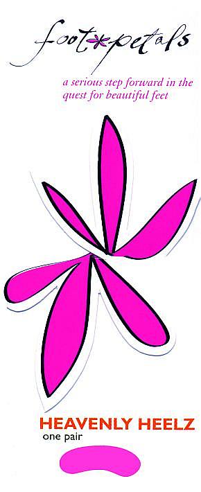 Levante Ladies 1 Pair Levante Foot Petals Heavenly Heelz Nero