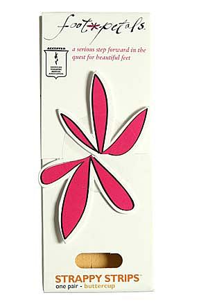 Levante Ladies 1 Pair Levante Foot Petals Strappy Strips Nero