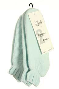 Levante Ladies 2 Pair Levante Well Being Bed Sock And Slipper Socks Pale pink