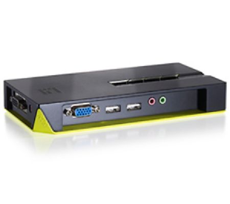 Level One KVM-0421 - Black - 4-Port USB KVM Switch with