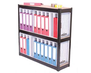 Lever arch filing shelving