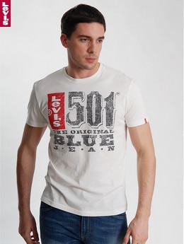 Levi`andreg; T-Shirts Vintage White