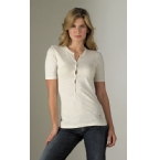 Leviand#39;s Womens Henley T-Shirt Ecru