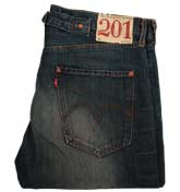 201 Dark Denim Straight Leg Jeans -