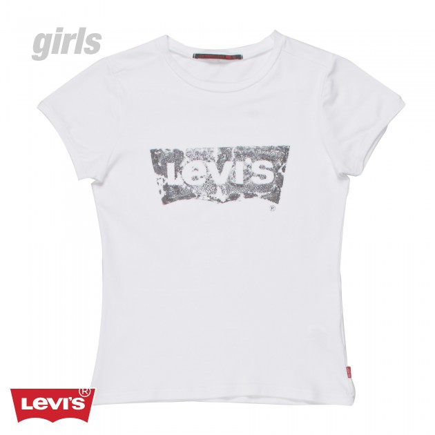 Levis Babs Girls T-Shirt - White