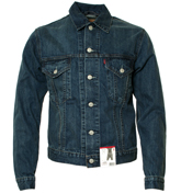 Levis Blue Denim Slim Fitting Jacket