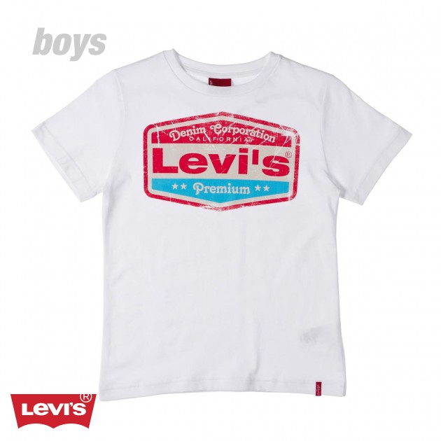 Levis Boys Levis Nigel T-Shirt - White