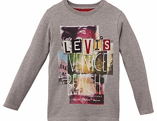 Levis Boys Long sleeve T-Shirt - Grey - Gris (Silver) - 12 Years