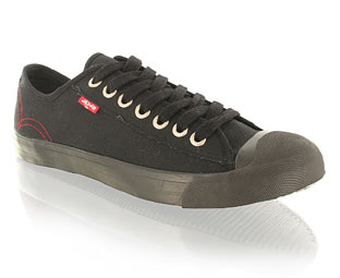 Levis Canvas Casual Shoe With Seven Eyelet Detail