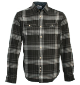 Levis Grey and White Check Shirt