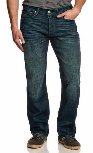 Levis Mens 501 Original Fit Straight Jeans, Blue (Sub Darko), W36/L30
