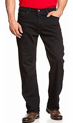 Levis Mens 751 Standard Fit Straight Jeans, Comfort Black, W32/L32