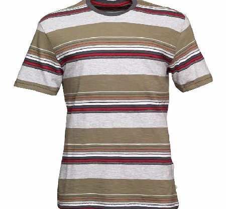 Levi`s Mens Mission T-Shirt Olive/Rio Red