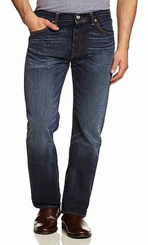 Levis Mens Straight Jeans, Blue (Black Jack 1671), 36/30