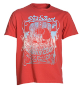 Levis Red T-Shirt with Printed Design