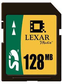 LEXAR 128mb SD Memory Card