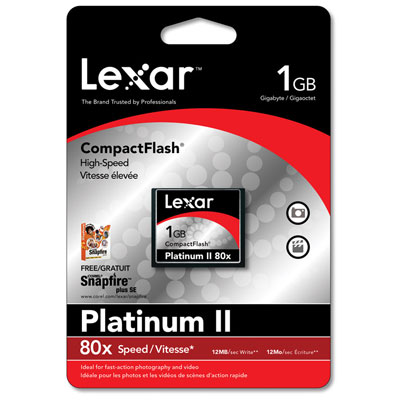1GB 80X Premium Compact Flash
