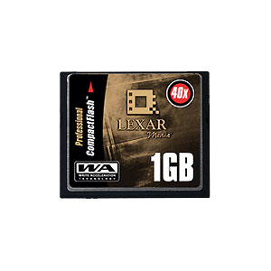 LEXAR 1Gb Compact Flash Card 40x