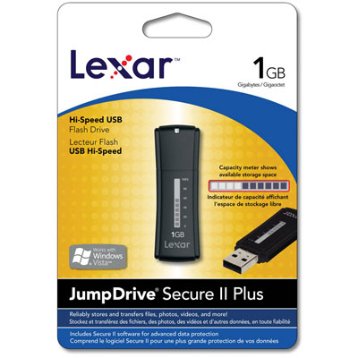 Lexar 1GB JumpDrive Secure II Plus