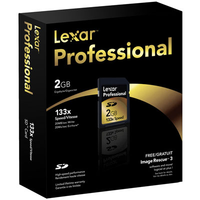 Lexar 2GB 133x Professional Secure Digital Card