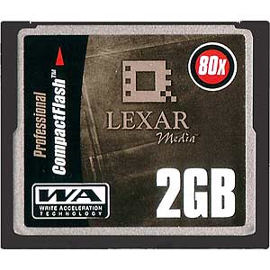 Lexar 2Gb Compact Flash Card 80x