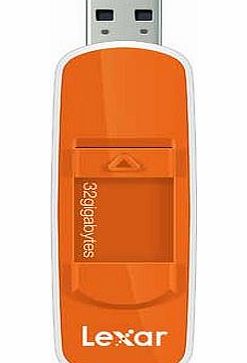 Lexar 32GB JumpDrive S70 Memory Card - Orange