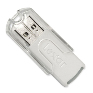 Lexar 4GB JumpDrive FireFly - White TWIN PACK