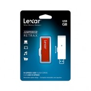 Lexar 4GB JumpDrive Retrax USB Flash Drive - Red