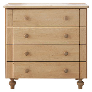 Arabella Four Drawer Changing Unit- Natural