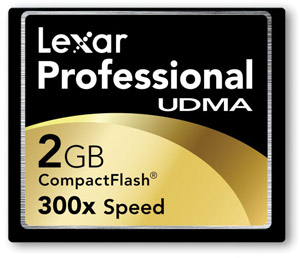Compact Flash (CF) Memory Card - 2GB - Professional 233x Speed