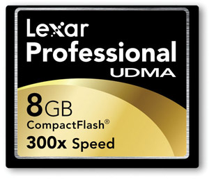 Compact Flash (CF) Memory Card - 8GB - Professional 233x Speed