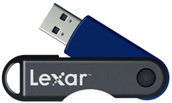 Lexar JumpDrive TwistTurn USB Flash Drive (Blue)