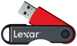 Lexar JumpDrive TwistTurn USB Flash Drive (Red)