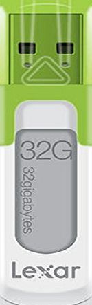 LJDV10-32GBABEU 32GB Media JumpDrive V10 USB Flash Drive - Green