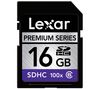 LEXAR Premium SDHC 16 GB 100x memory card