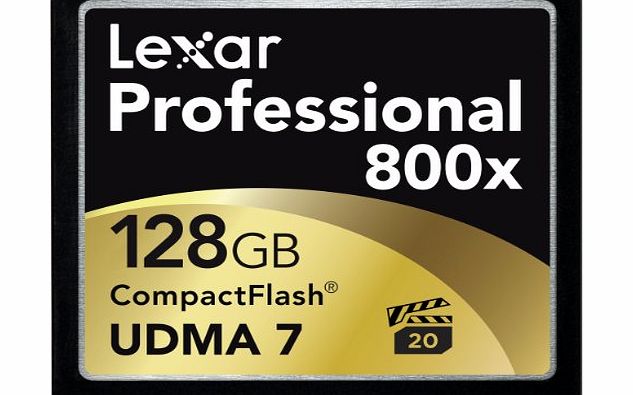 Lexar Professional 128GB 800x Speed 120MB/s CompactFlash Memory Card