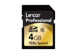 The CLASS 6 Lexar Professional 133x Secure Digital Card (SDHC) has a minimum sustained write speed o