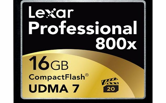Lexar Professional 16GB 800X 120MB/s High Speed UDMA CompactFlash Memory Card