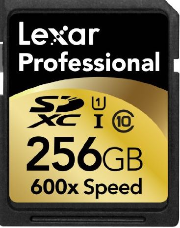 Professional 256GB Class 10 UHS-I 600x Speed 90MB/s SDXC Memory Card