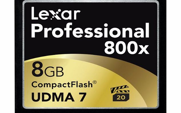Lexar Professional 8GB 800x Speed 120MB/s CompactFlash Memory Card