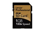 Lexar Professional Series 133X Secure Digital (SD) Card - 1GB