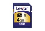 The CLASS 2 Lexar Secure Digital Card (SDHC) has a minimum sustained write speed of 2 MB/Sec and com