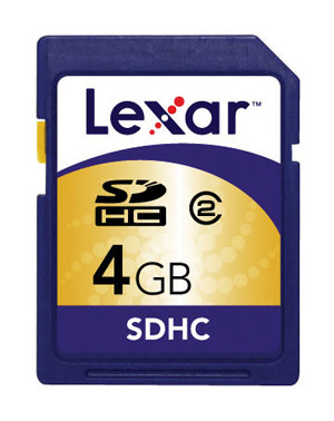 lexar Secure Digital High Capacity (SDHC) Memory Card - 4GB