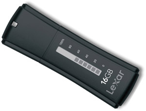 Lexar USB 2.0 Flash / Key Drive - 16GB - JumpDrive Secure II Plus