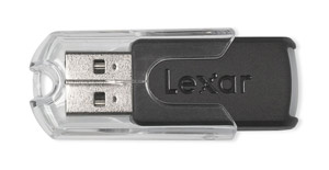 lexar USB 2.0 Flash / Key Drive - 2GB - JumpDrive FireFly