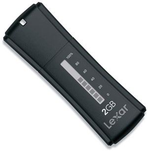 lexar USB 2.0 Flash / Key Drive - 2GB - JumpDrive Secure II Plus