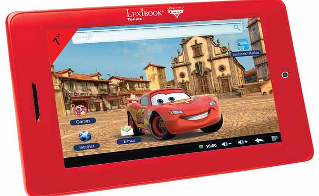 Lexibook 7 Inch Disney Cars Tablet - Red
